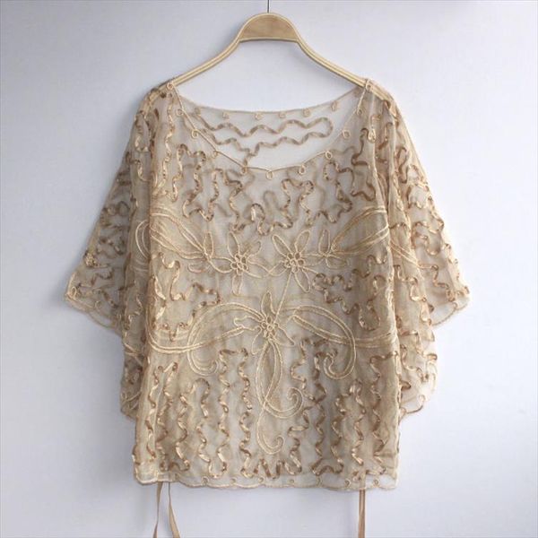 summer casual loose women batwing sleeve ribbon cord embroidery lace poncho vintage sheer femme cloak jacket coat, White;black
summer casual loose women batwing sleeve ribbon cord embroidery lace poncho vintage sheer femme cloak jacket coat, White;black