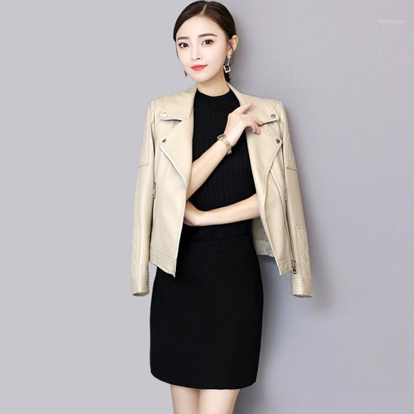 autumn and winter new women fashion zippers short outerwear solid color large size m-5xl leather jackets women1, Black;brown
autumn and winter new women fashion zippers short outerwear solid color large size m-5xl leather jackets women1, Black;brown