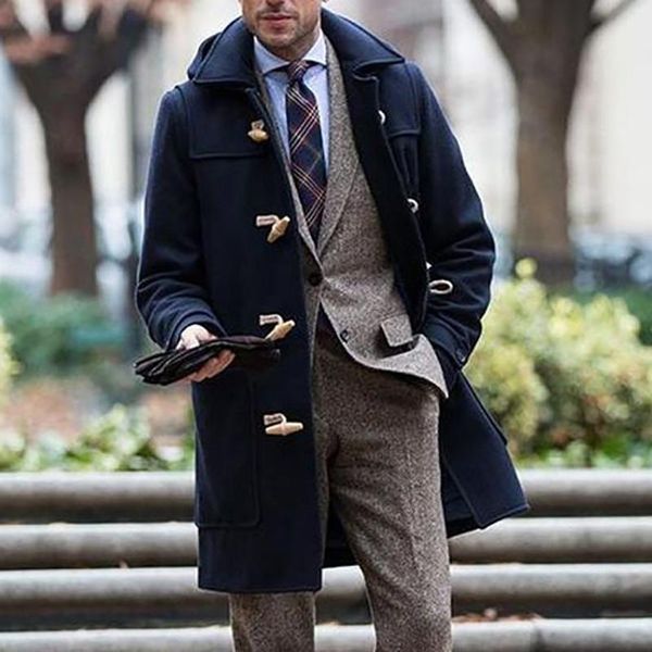 woolen coat trend windbreaker 2021 mens solid color mid-length lapel long jacket men's slim fit windbreak coats homme plus size, Black
woolen coat trend windbreaker 2021 mens solid color mid-length lapel long jacket men's slim fit windbreak coats homme plus size, Black