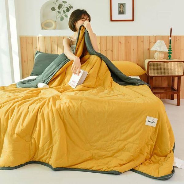 46 simple plain fiber bamboo spring and autumn cover blanket for sofa and solid color double quilted quilt for bed in home
46 simple plain fiber bamboo spring and autumn cover blanket for sofa and solid color double quilted quilt for bed in home