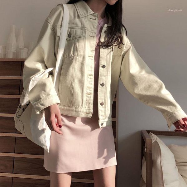 2020 spring and autumn new jeans coat women's loose all-match student short workwear fashion, Black;brown
2020 spring and autumn new jeans coat women's loose all-match student short workwear fashion, Black;brown