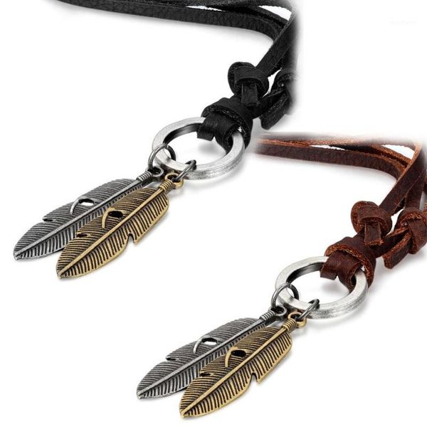 pendants boniskiss trendy antique bronze angel feather leather cord mens necklace chain, gold silver brown cool gift1, Black
pendants boniskiss trendy antique bronze angel feather leather cord mens necklace chain, gold silver brown cool gift1, Black