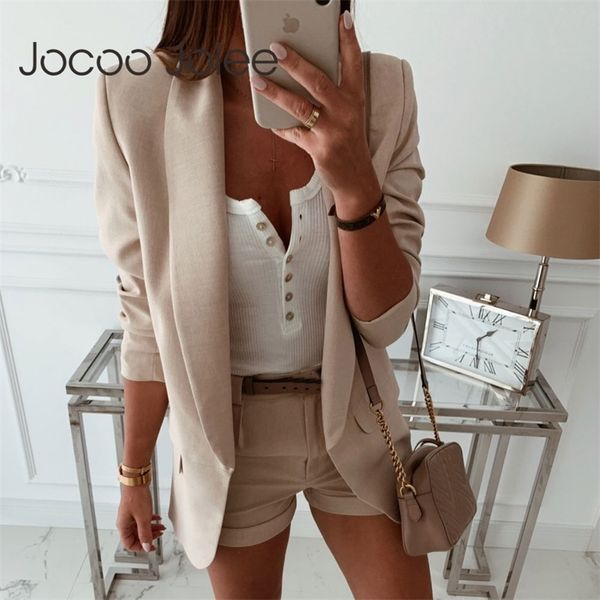 jocoo jolee women white blazers and jackets female long sleeve thin blouse blazers casual basic jacket autumn coats lj201212, White;black
jocoo jolee women white blazers and jackets female long sleeve thin blouse blazers casual basic jacket autumn coats lj201212, White;black