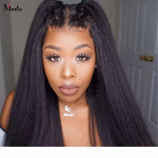 meetu kinky straight wig lace front human hair wigs pre plucked brazilian 5x5 transparent lace closure wig yaki human hair, Black;brown
meetu kinky straight wig lace front human hair wigs pre plucked brazilian 5x5 transparent lace closure wig yaki human hair, Black;brown