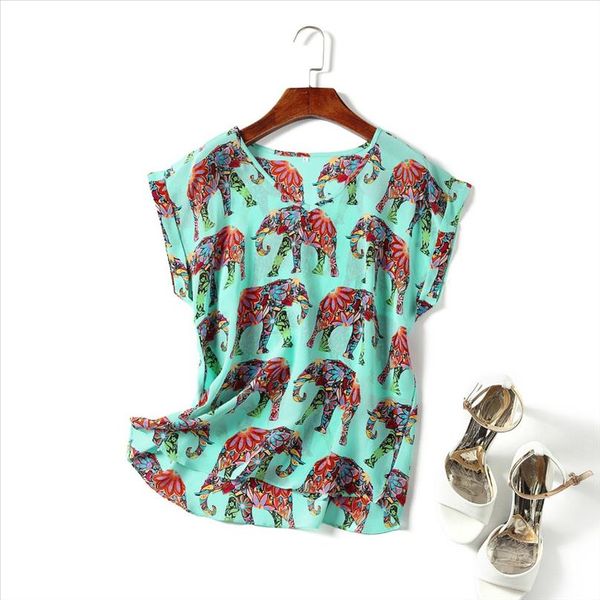 100% natural silk short sleeved shirt female silk wild bottoming shirt personalized printing large size blouse drop shipping, White
100% natural silk short sleeved shirt female silk wild bottoming shirt personalized printing large size blouse drop shipping, White