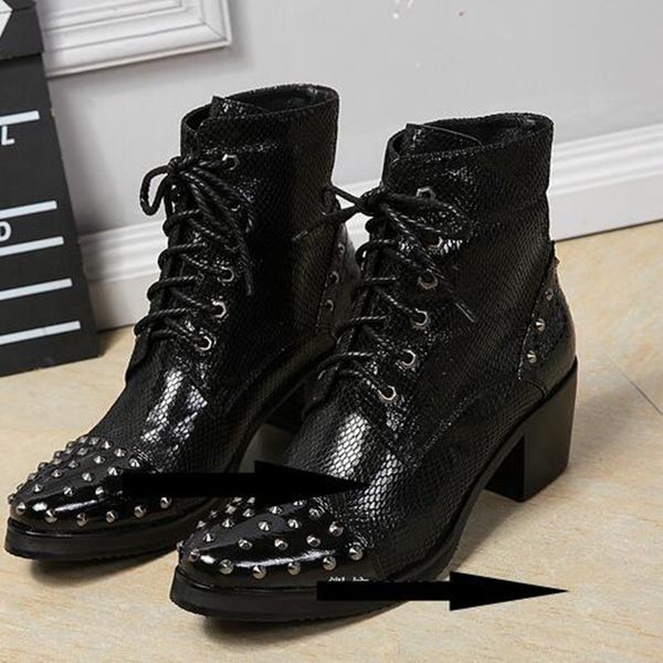 2020 winter genuine high heels leather from fresh men decorating metal tips on the ankle cowboy boots nccc, Black
2020 winter genuine high heels leather from fresh men decorating metal tips on the ankle cowboy boots nccc, Black