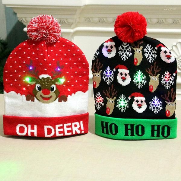 1pcs children colorful illuminate warm knitting christmas hat festival party hairball holiday gift cute soft home1
1pcs children colorful illuminate warm knitting christmas hat festival party hairball holiday gift cute soft home1