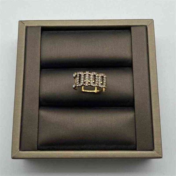d family / dijia letter inlaid diamond opening fashion temperament versatile ring and ring ornament femalej, Silver
d family / dijia letter inlaid diamond opening fashion temperament versatile ring and ring ornament femalej, Silver