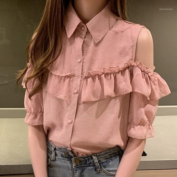 women's blouses & shirts women blusas mujer de moda 2021 blouse off shoulder short sleeve chiffon shirt blusa d3231, White
women's blouses & shirts women blusas mujer de moda 2021 blouse off shoulder short sleeve chiffon shirt blusa d3231, White