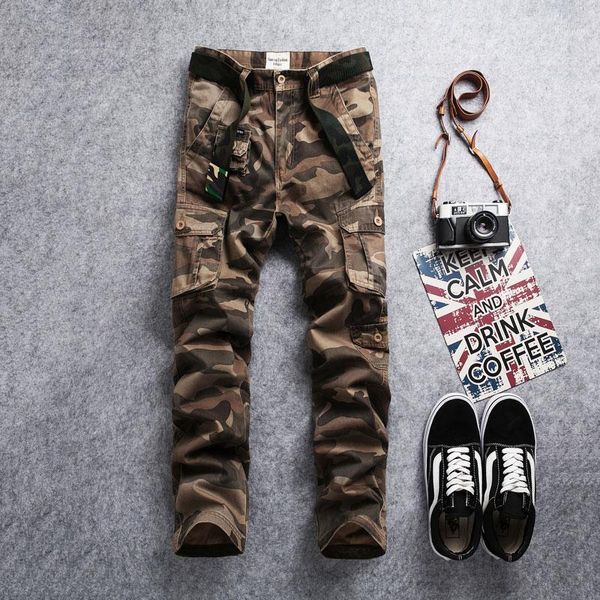 men's jeans ly fashion designer men army green khaki camouflage outdoors trousers casual multi pockets cargo pants men1, Blue
men's jeans ly fashion designer men army green khaki camouflage outdoors trousers casual multi pockets cargo pants men1, Blue