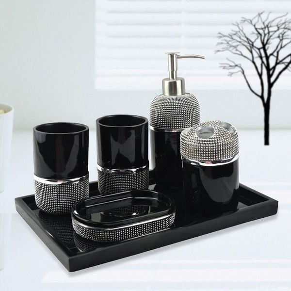 bathroom accessories set resin soap dispenser toothbrush holder gargle cup wedding gifts black white finished 6 set bbybtb sweet07
bathroom accessories set resin soap dispenser toothbrush holder gargle cup wedding gifts black white finished 6 set bbybtb sweet07
