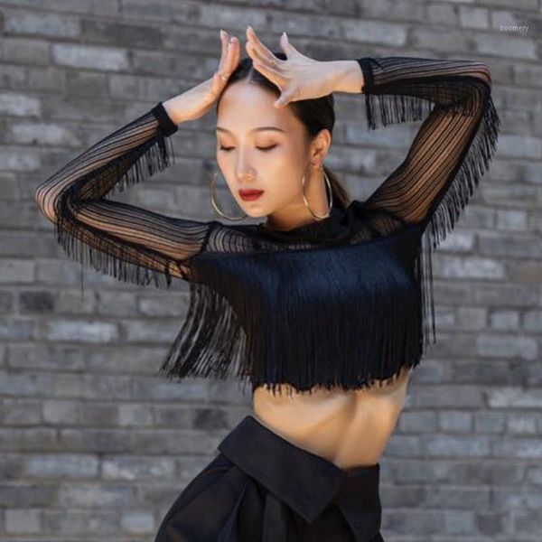 fringed latin dance women see-through mesh long sleeves shirt cha cha samba show costume rumba practice wear dnv141691, Black;red
fringed latin dance women see-through mesh long sleeves shirt cha cha samba show costume rumba practice wear dnv141691, Black;red