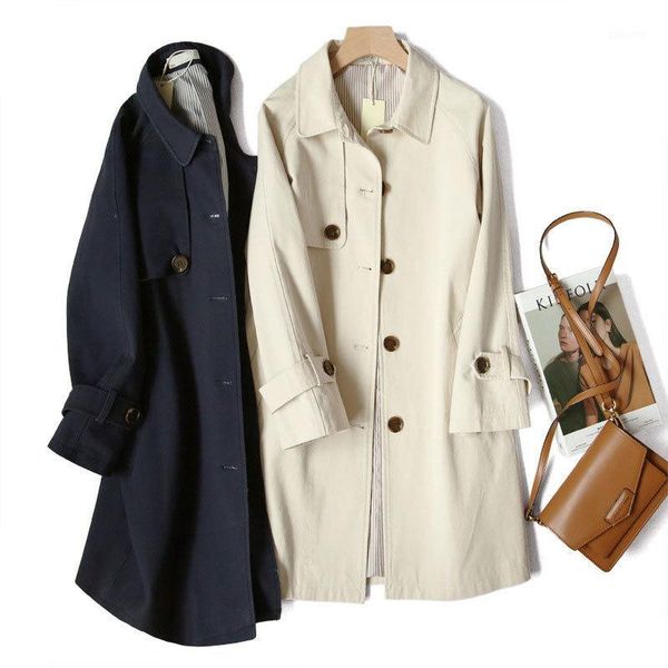 2020 long casaco feminino turn down collar spring trench for women beige cotton coat outerwear1, Tan;black
2020 long casaco feminino turn down collar spring trench for women beige cotton coat outerwear1, Tan;black