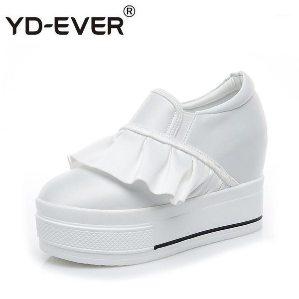 yd-ever 8.5cm women shoes platform wedge shoes super high heel ruffles casual height increasing pumps canvas sneakers1, Black
yd-ever 8.5cm women shoes platform wedge shoes super high heel ruffles casual height increasing pumps canvas sneakers1, Black