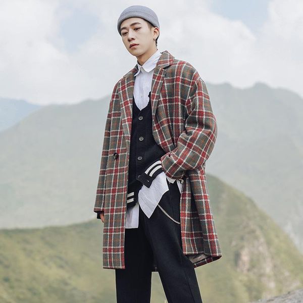 ewq / autumn winter 2019 plaid long sleeve turn-down collar contrast color loose coat man's korea style personality fs9381, Tan;black
ewq / autumn winter 2019 plaid long sleeve turn-down collar contrast color loose coat man's korea style personality fs9381, Tan;black