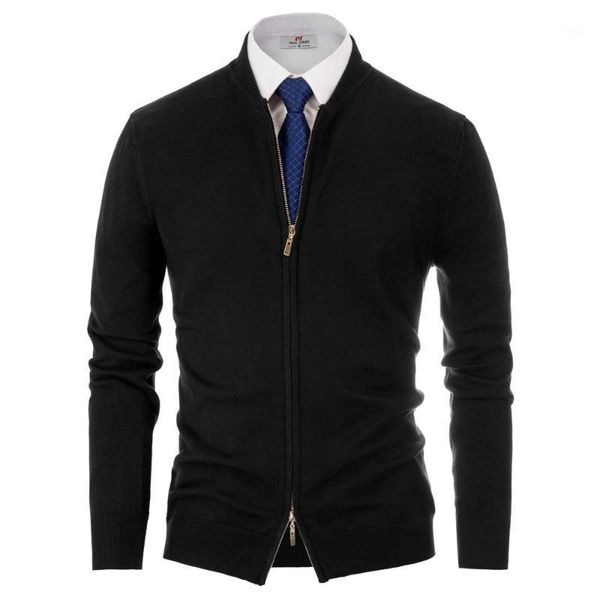 navy blue/black men slim fit long sleeve stand collar two-way knitwear solid color zipper knitting baseball jacket coat spring1, Black;brown 
navy blue/black men slim fit long sleeve stand collar two-way knitwear solid color zipper knitting baseball jacket coat spring1, Black;brown