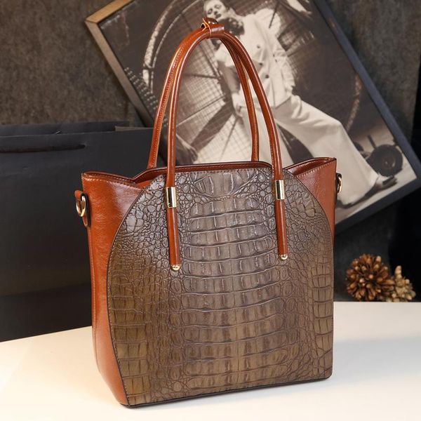 icev casual designer crocodile pattern cow split leather women's handbags large capacity tote clutch kabelky bolsa
icev casual designer crocodile pattern cow split leather women's handbags large capacity tote clutch kabelky bolsa