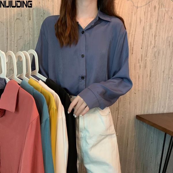 women's blouses & shirts nijiuding for women 2021 autumn long sleeve turn-down collar single-breasted irregular loose two wear female1, White
women's blouses & shirts nijiuding for women 2021 autumn long sleeve turn-down collar single-breasted irregular loose two wear female1, White
