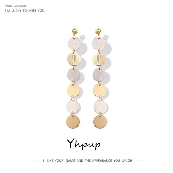 dangle & chandelier yhpup round coin long drop fashion earrings copper charm night club korean simple women party jewelry gift, Silver
dangle & chandelier yhpup round coin long drop fashion earrings copper charm night club korean simple women party jewelry gift, Silver