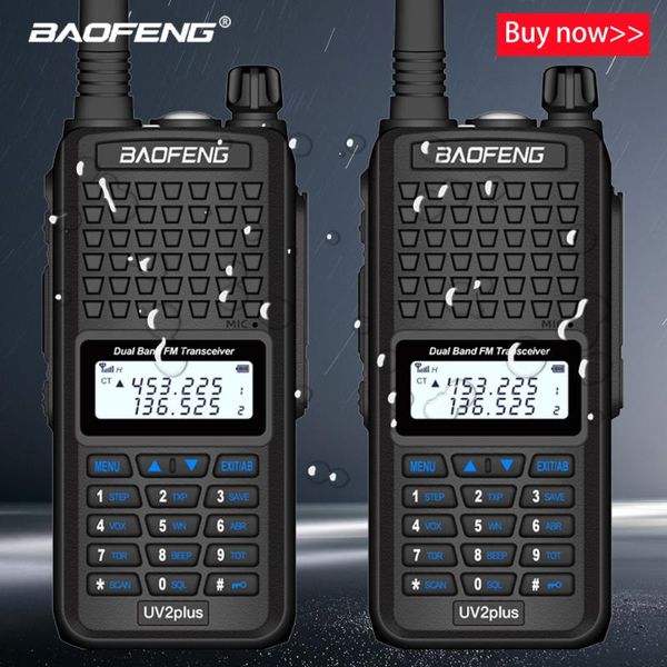 2pcs baofeng uv2plus waterproof walkie talkie long range 5-20km two way radio vhf uhf ham radio long range cb station
2pcs baofeng uv2plus waterproof walkie talkie long range 5-20km two way radio vhf uhf ham radio long range cb station