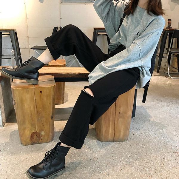 s-xl autumn korean vintage style high waist jeans lady loose straight black ripped denim jeans womens mom womans (78235, Blue
s-xl autumn korean vintage style high waist jeans lady loose straight black ripped denim jeans womens mom womans (78235, Blue