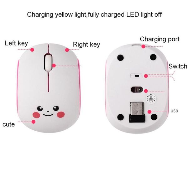 cute cartoon silent rechargeable 2.4ghz optical mice 1600dpi usb wireless mouse for girl pc lapdesknotebook
cute cartoon silent rechargeable 2.4ghz optical mice 1600dpi usb wireless mouse for girl pc lapdesknotebook
