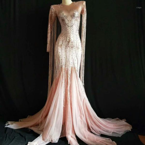 wome tassel pink long dress sparkly rhinestone women evening party costume nightclub party singer performance stage wear1, Black;gray
wome tassel pink long dress sparkly rhinestone women evening party costume nightclub party singer performance stage wear1, Black;gray