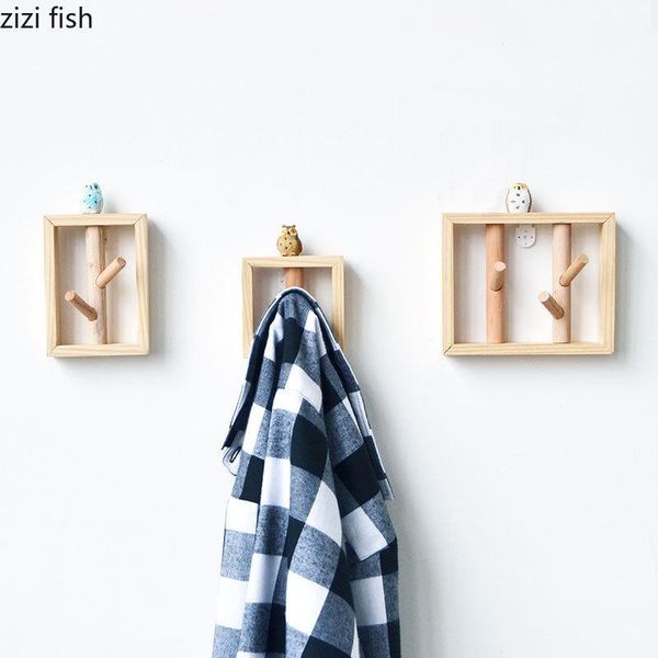 wooden rectangle coat hook punch multi-function hook behind the door home wall decoration1
wooden rectangle coat hook punch multi-function hook behind the door home wall decoration1