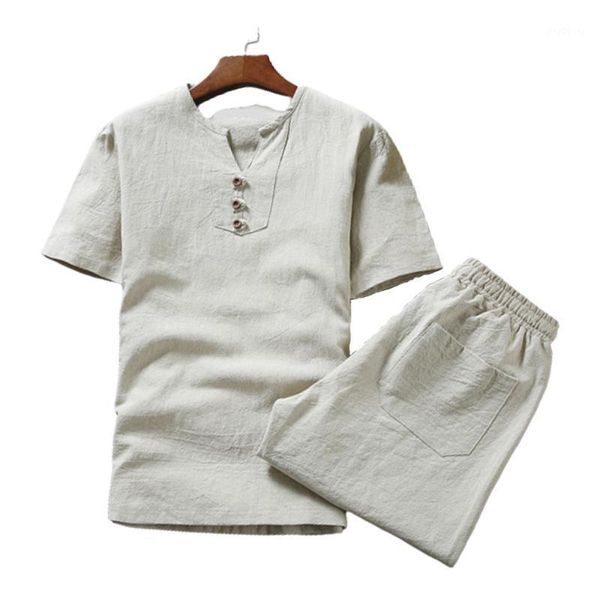 2020 men's summer cotton and linen short-sleeved suit slim men's thin large-size short-sleeved t-shirt suit casual shorts men1, Gray
2020 men's summer cotton and linen short-sleeved suit slim men's thin large-size short-sleeved t-shirt suit casual shorts men1, Gray
