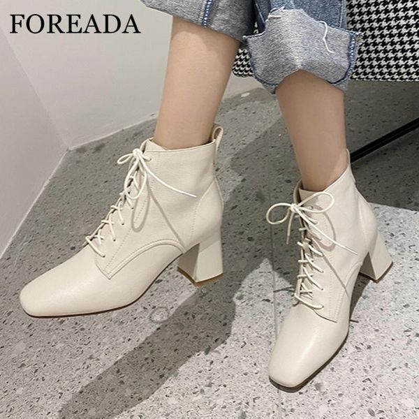 boots foreada real leather high heel woman square toe ankle thick shoes lace up short female autumn beige 33-401, Black
boots foreada real leather high heel woman square toe ankle thick shoes lace up short female autumn beige 33-401, Black
