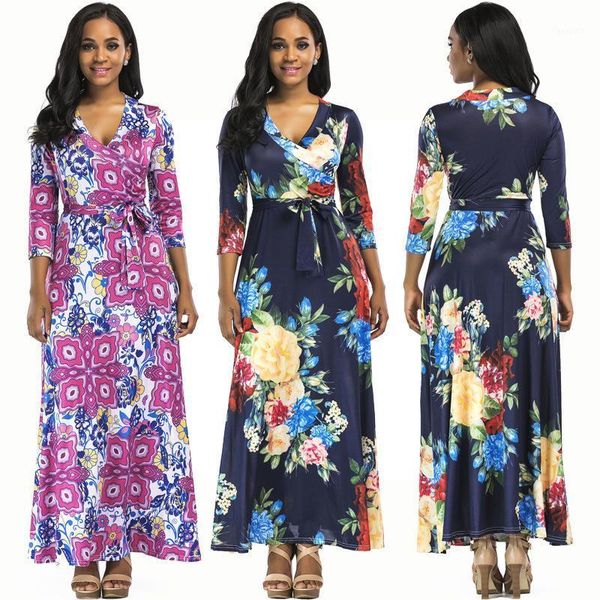 european women dresses v-neck dresses print elastic women summer clothing party 54651, Black;gray
european women dresses v-neck dresses print elastic women summer clothing party 54651, Black;gray