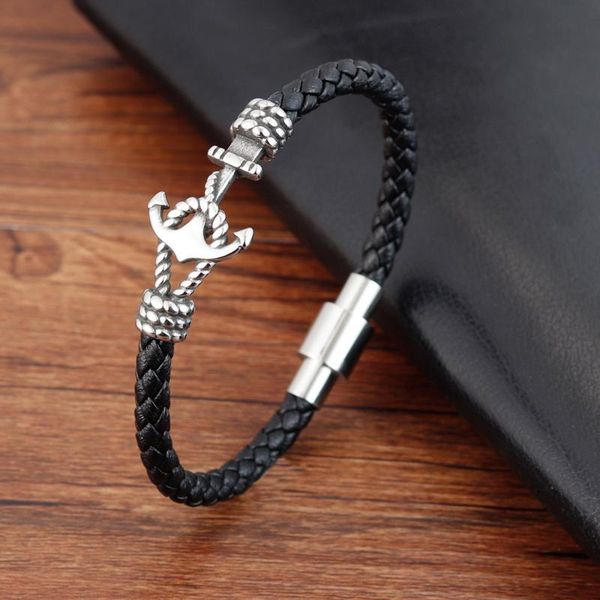 link, chain lamemdee fashion men jewelry black leather bracelet stainless steel magnetic simple buckle weave pattern bangles
link, chain lamemdee fashion men jewelry black leather bracelet stainless steel magnetic simple buckle weave pattern bangles