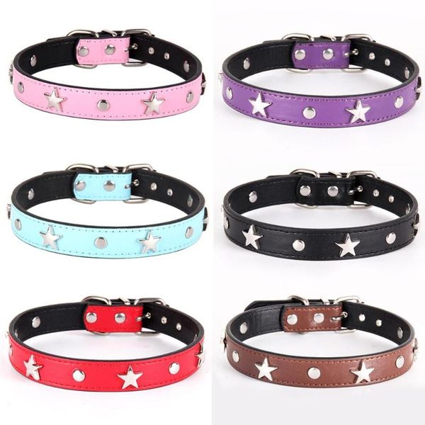 dog collars & leashes personalized collar pu leather stainless steel pentagram style for small medium cat necklace strap animals pet supplie
dog collars & leashes personalized collar pu leather stainless steel pentagram style for small medium cat necklace strap animals pet supplie