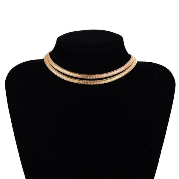 2 pcs/set snake bone chain choker necklace for women men punk hip hop neck collar female party accessories necklace jewelry, Golden;silver
2 pcs/set snake bone chain choker necklace for women men punk hip hop neck collar female party accessories necklace jewelry, Golden;silver