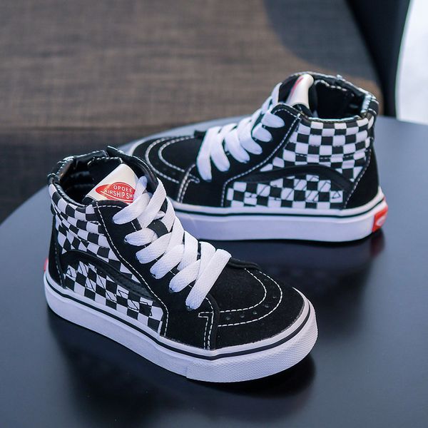 embroidery boys and girls children's high-canvas plaid baby trendy shoes 2020 autumn, Black
embroidery boys and girls children's high-canvas plaid baby trendy shoes 2020 autumn, Black