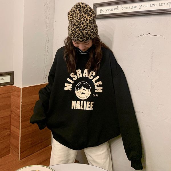 early autumn 2020 new letter printing pulloversweater pullover original night style casual pullover loose large size women's sweater uy, Black
early autumn 2020 new letter printing pulloversweater pullover original night style casual pullover loose large size women's sweater uy, Black