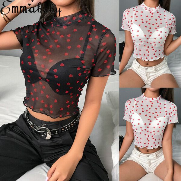 women's round neck heart printing perspective transparent mesh shirt perspective short sleeve short sleeve shirt high transparency, White;black
women's round neck heart printing perspective transparent mesh shirt perspective short sleeve short sleeve shirt high transparency, White;black