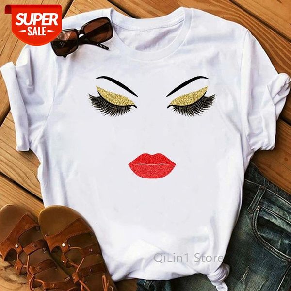 Nail Polish Lipstick Eye Shadow printed kawaii make up vogue t shirt women Love Tee shirt femme summer top female t-shirt #J742, White
Nail Polish Lipstick Eye Shadow printed kawaii make up vogue t shirt women Love Tee shirt femme summer top female t-shirt #J742, White