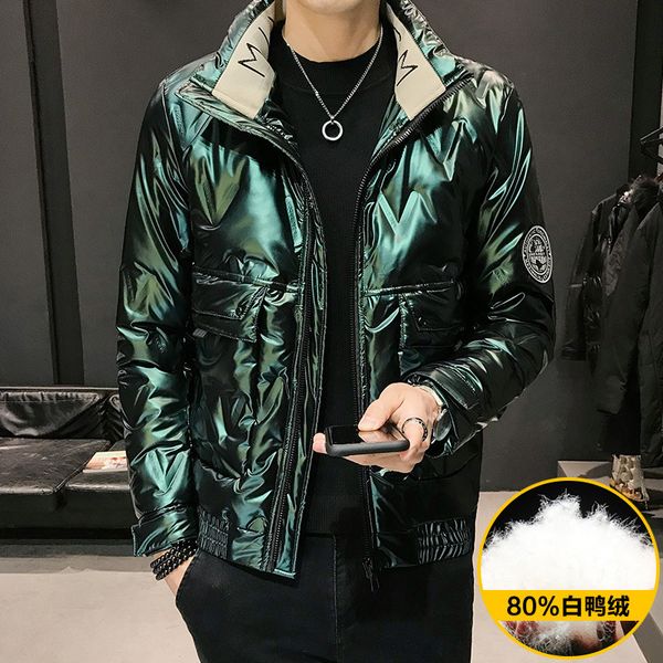 winter men's down jacket short fashion brand light and bright coat ruffian trend 2020 new slim handsome, Black
winter men's down jacket short fashion brand light and bright coat ruffian trend 2020 new slim handsome, Black