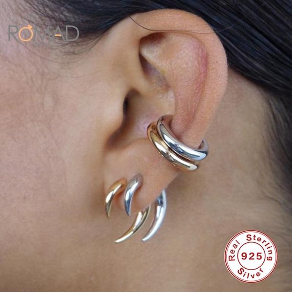 stud romad 100% 925 sterling silver glossy horn shape earrings personalized women 2021 irregular aretes de mujer, Golden;silver
stud romad 100% 925 sterling silver glossy horn shape earrings personalized women 2021 irregular aretes de mujer, Golden;silver