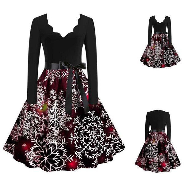 casual dresses women winter christmas dress vintage santa printed v-neck long sleeve swing xmas party festival robe vestidos @40, Black;gray
casual dresses women winter christmas dress vintage santa printed v-neck long sleeve swing xmas party festival robe vestidos @40, Black;gray