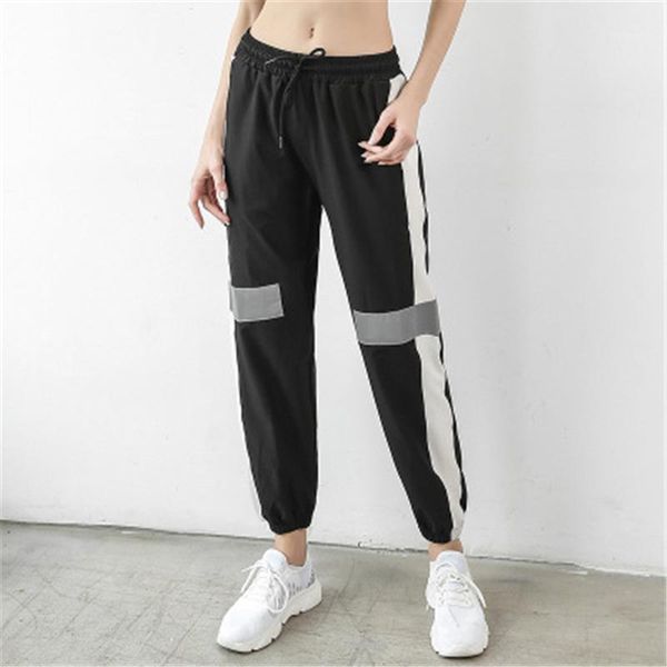 running pants jogging women high waist loose stitching workout sportswear active wear air s m sports yoga gym1, Black;blue
running pants jogging women high waist loose stitching workout sportswear active wear air s m sports yoga gym1, Black;blue