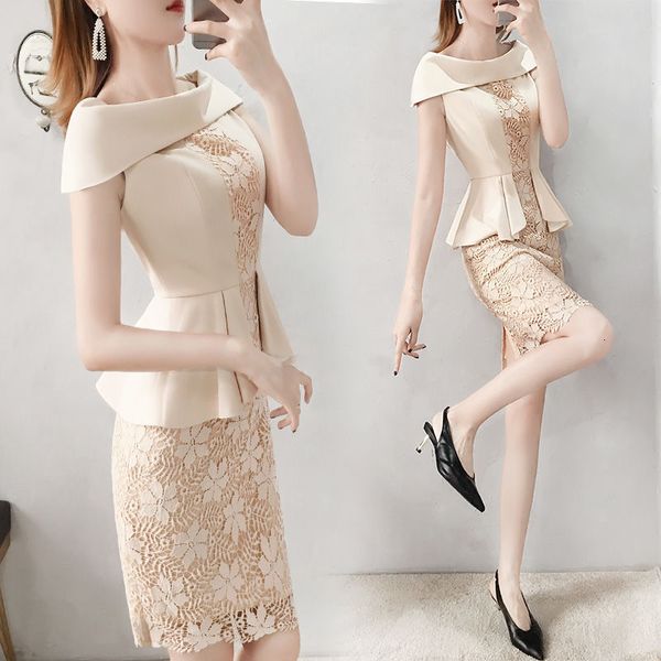 dressed hollowed-out korean lace ladies'dresses of luxury office ladies in ladies' ukienki women's summer clothes 8yea, Black;gray
dressed hollowed-out korean lace ladies'dresses of luxury office ladies in ladies' ukienki women's summer clothes 8yea, Black;gray