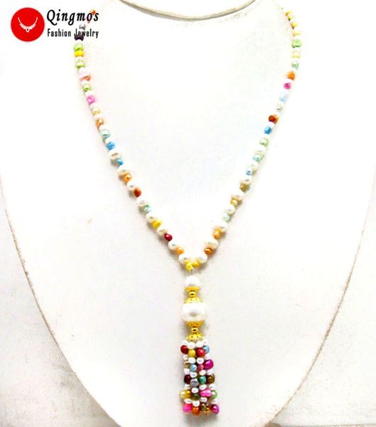 qingmos natural 4-5mm baroque multicolor pearl tassel pendant necklace for women & multicolor pearl necklace long 20, Silver
qingmos natural 4-5mm baroque multicolor pearl tassel pendant necklace for women & multicolor pearl necklace long 20, Silver
