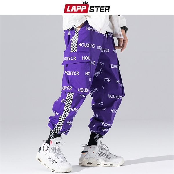 lappster mens streetwear print cargo pants 2020 overalls men hip hop joggers pants trousers pocket black casual track pants lj201104
lappster mens streetwear print cargo pants 2020 overalls men hip hop joggers pants trousers pocket black casual track pants lj201104