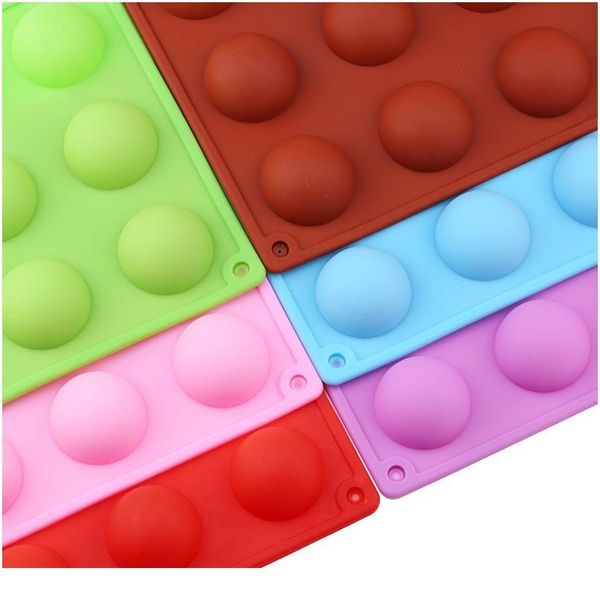 6 colors 15/24/35 holes semicircle pudding mold hemisphere sile chocolate mould jelly dessert cake baking decorati jllrqg 
6 colors 15/24/35 holes semicircle pudding mold hemisphere sile chocolate mould jelly dessert cake baking decorati jllrqg