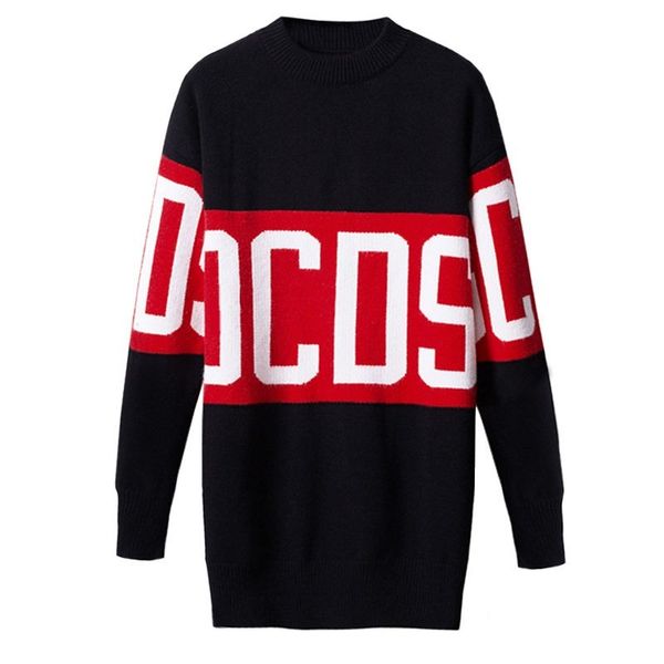 gcds letter loose sweater coat women's mid-length letter round neck sweater, White;black
gcds letter loose sweater coat women's mid-length letter round neck sweater, White;black