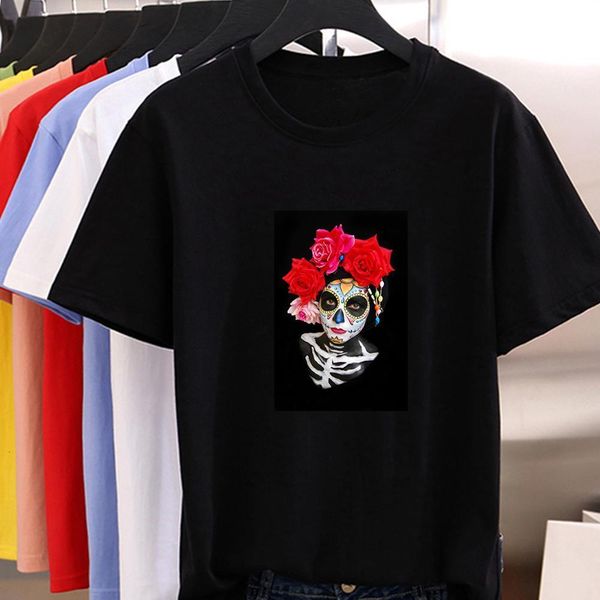 ropa mujer fashion trend new t-shirt women day of the dead theme print fine t shirt loose o-neck pop festive clothing tshirt, White
ropa mujer fashion trend new t-shirt women day of the dead theme print fine t shirt loose o-neck pop festive clothing tshirt, White
