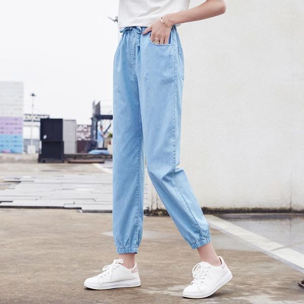 high waisted summer jeans women's plus size boyfriend skinny denim jeans elastic waist wide leg thin casual pants1, Blue
high waisted summer jeans women's plus size boyfriend skinny denim jeans elastic waist wide leg thin casual pants1, Blue