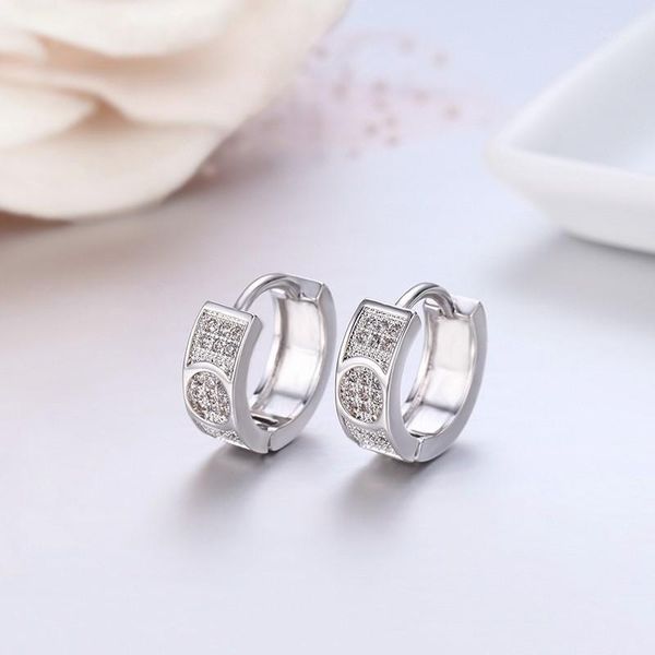 four line cz small circles loop huggie hoops earrings for women child girls kids brass gold color jewelry oorbellen aretes aros1, Golden 
four line cz small circles loop huggie hoops earrings for women child girls kids brass gold color jewelry oorbellen aretes aros1, Golden